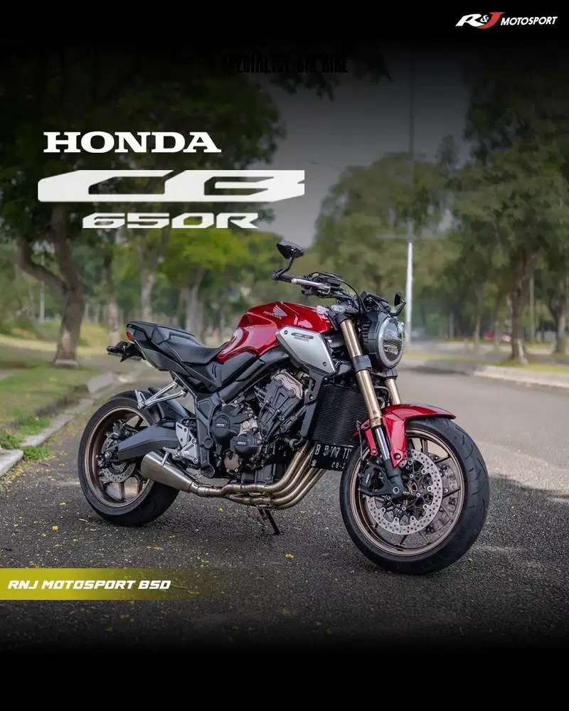 (Full Paper) Honda CB650 R Neo Nik 2021 Warna Merah KM 5.000an