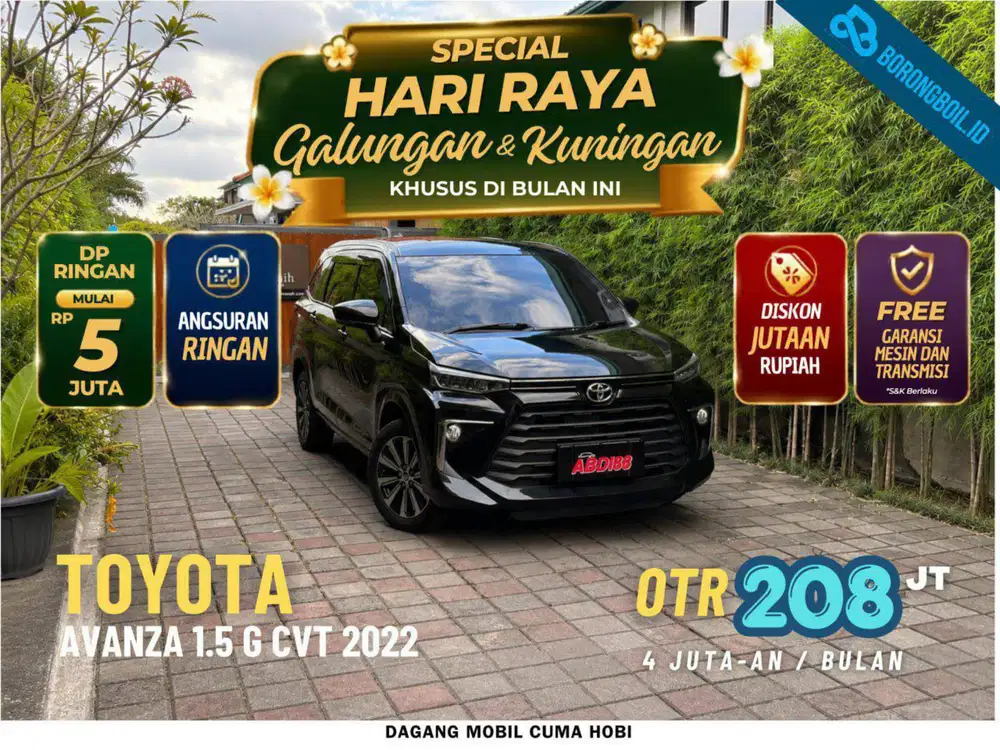 TOYOTA AVANZA 1.5 G CVT 2022 Hitam Veloz Xenia