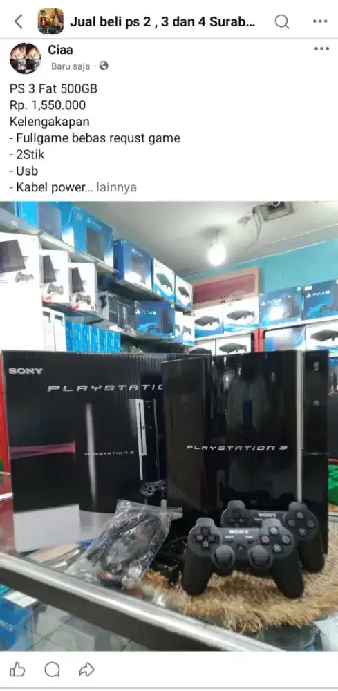Ps3 fat hdd 120gb fulshet fulgame