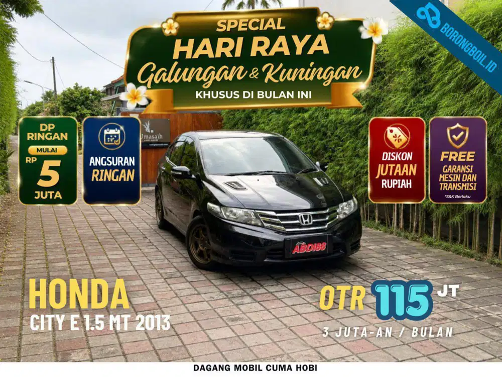 HONDA CITY E 1.5 MT 2013 / 2014 Hitam Civic Vios
