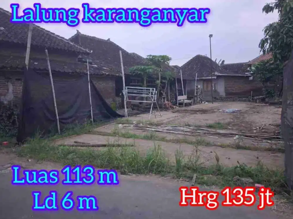 Dijual pekarangan di lalung karanganyar
