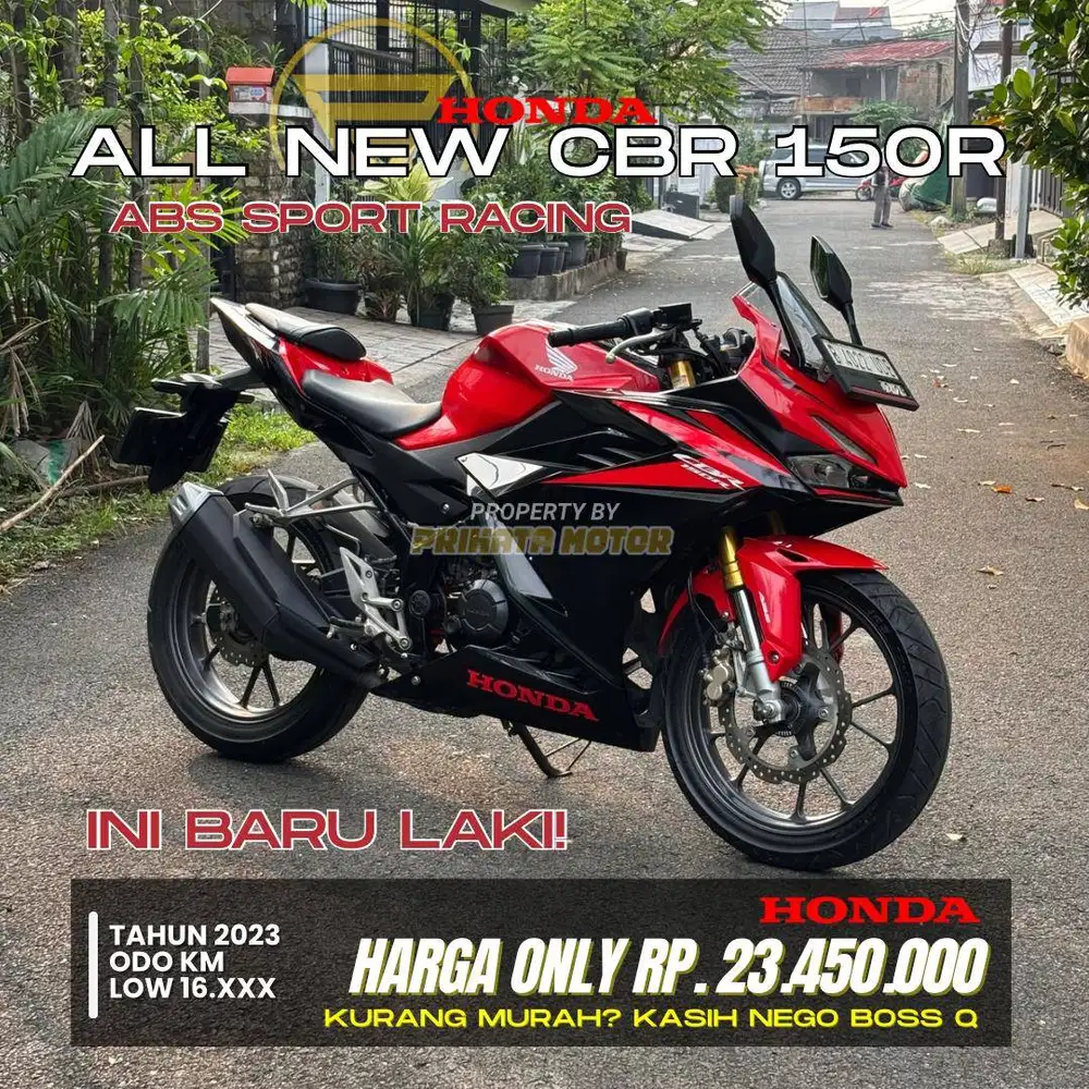 CREDIT DP MULAI 0 RUPIAH ! HONDA ALL NEW CBR 150R ABS 2023