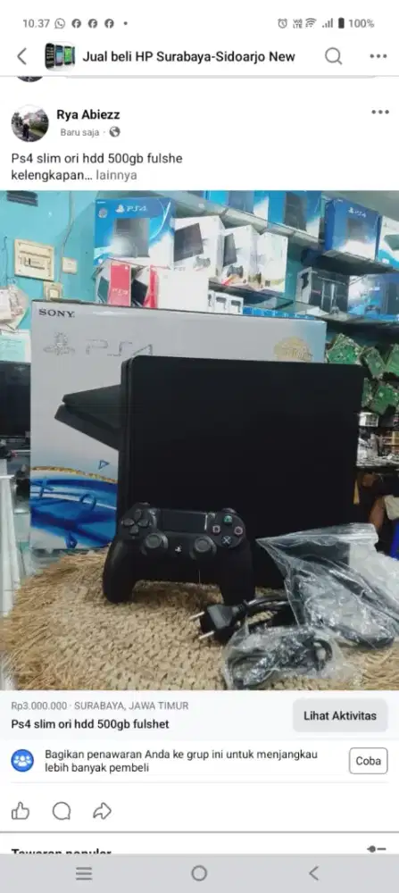 Ps4 slim hardisk 500gb fulgame