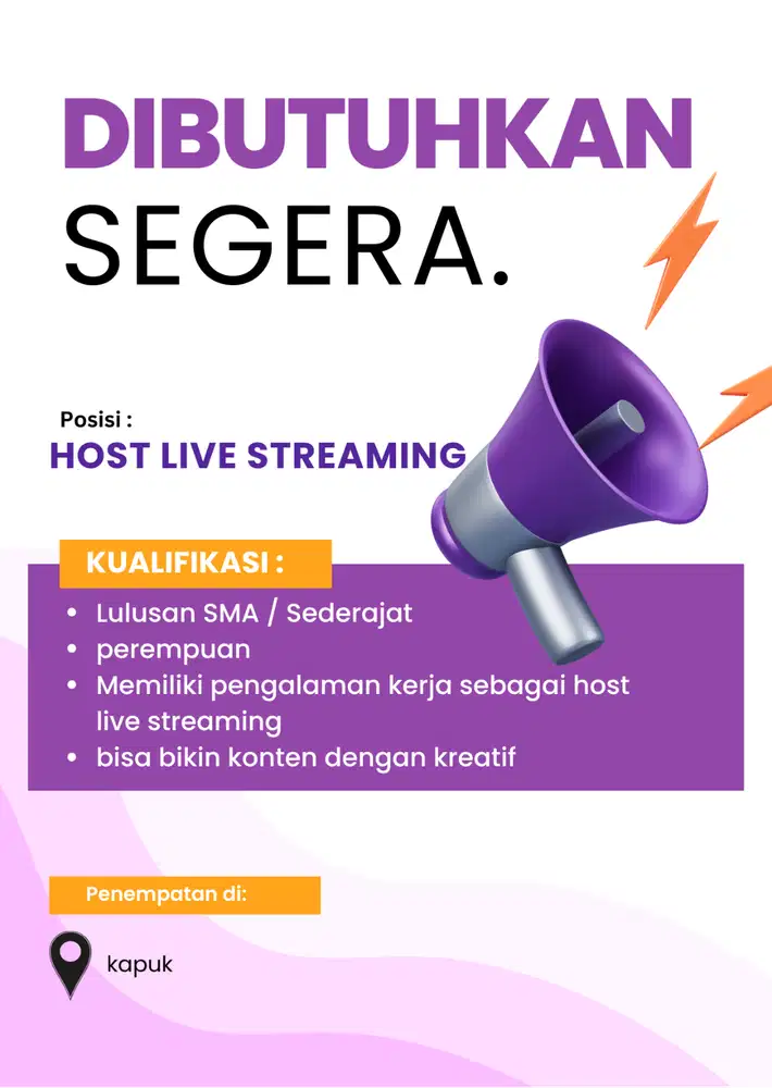 DIBUTHKAN HOST LIVE STREAMING