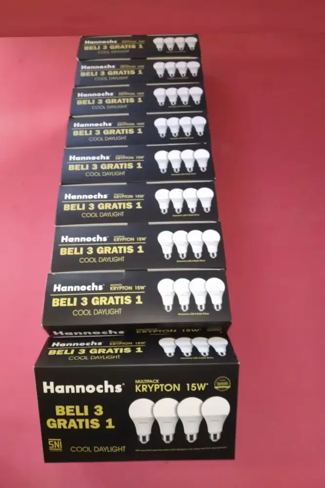 LAMPU LED HANNOCHS 15 WATT 9 PACK = 36 BIJI
JAMIN BARU DAN ORI