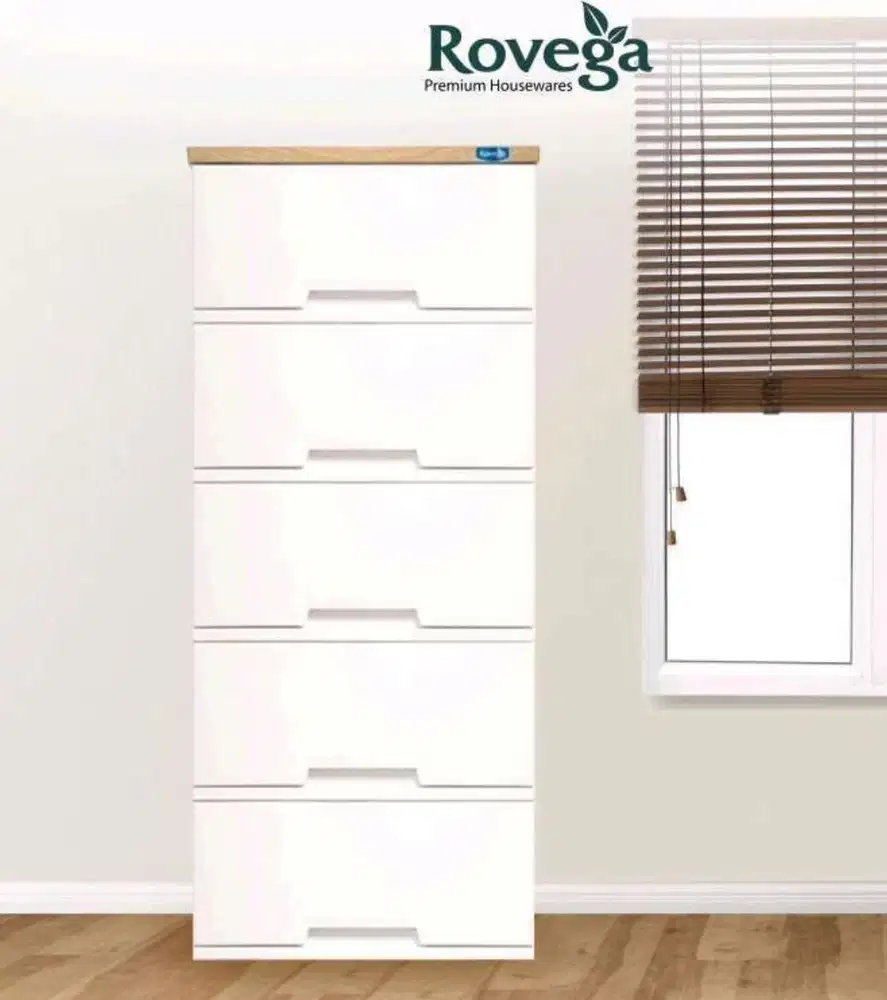Rovega Lemari Laci Plastik / Kabinet Magnum 5 Susun Food Grade CMG-530
