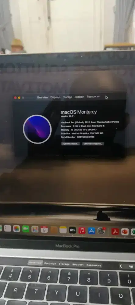 Macbook pro retina 13 touchbar 2016