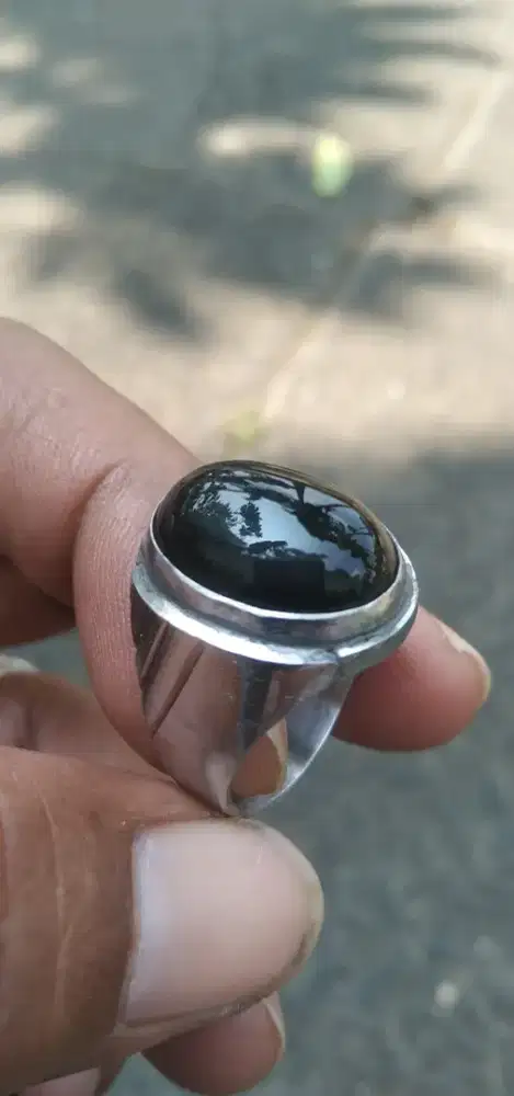 Cincin batu kecubung Wulung ungu