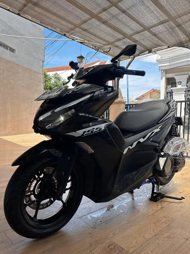 yamaha aerox 155 2022 hitam siap touring jual cepat