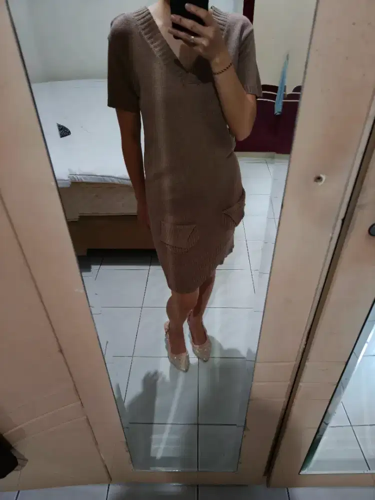 Preloved Knit Dress Woman