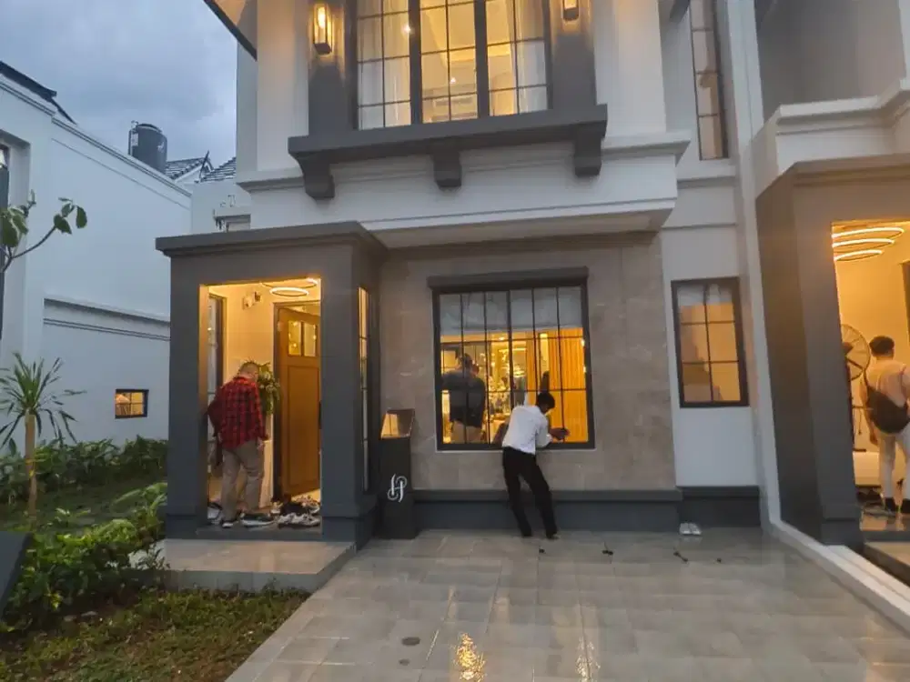 Rumah Lebar 5, 6 dan 7, Free PPN, Harga 1 M-An 5 Menit ke Aeon Mall BSD, Kota Mandiri,Fasilitas Cluster