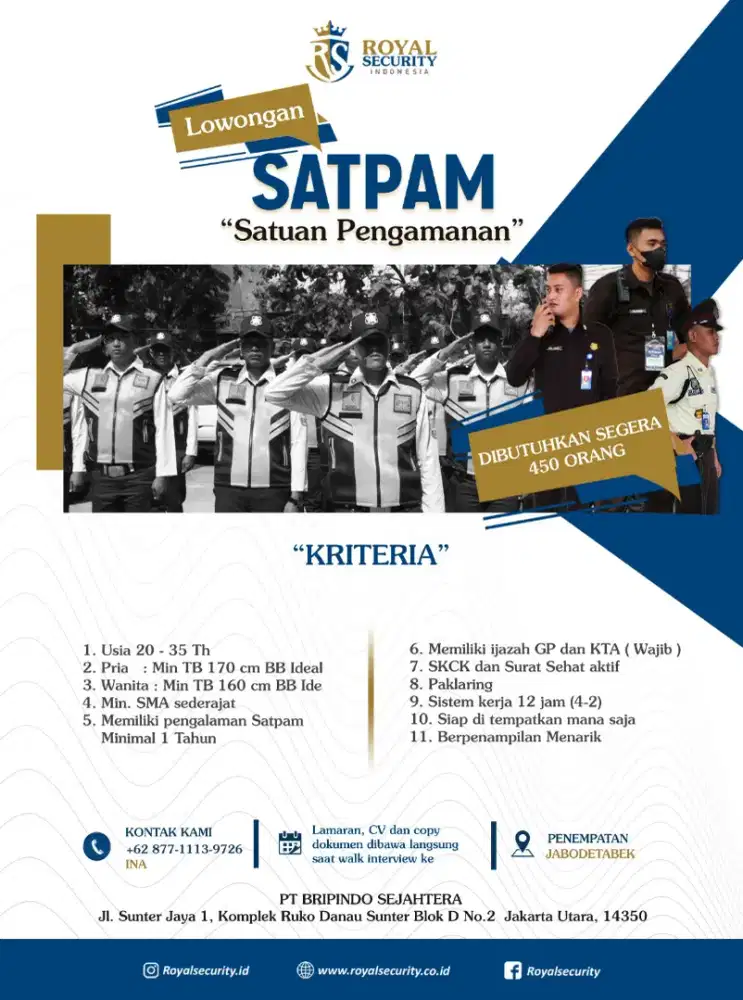 LOWONGAN KERJA SECURITY