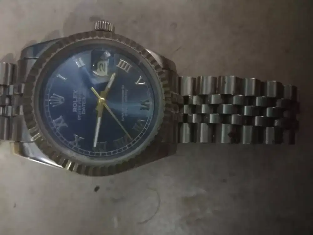 Jam Tangan Rolex Datejust Blue Dial