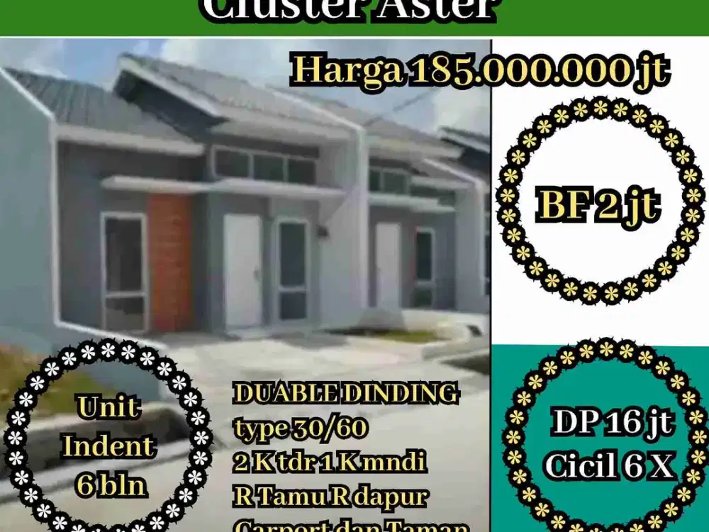 Buaran Jati Hunian Subsidi KECE, Mewah, duable Dinding dkt TAMKOT Sepatan