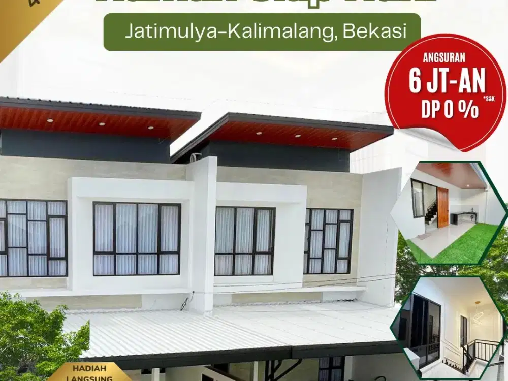 Jual Rumah Dekat LRT Jatimulya Tambun Strategis Via Pantura Kalimalang