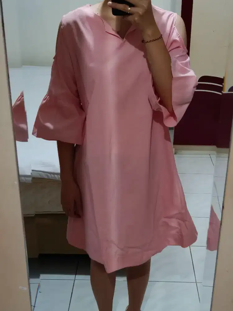 Preloved Pink Dress Casual