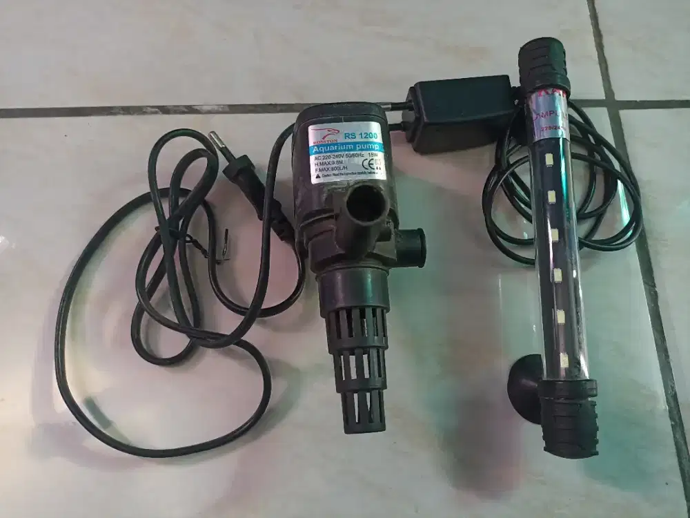dijual lampu dan Ph untuk aquarium