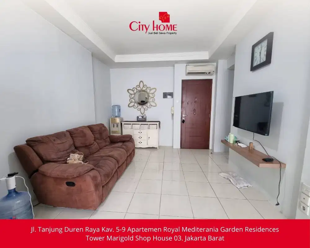 Sewa Apartemen Semi Furnished 3 BR Mediterania Garden Residence 2