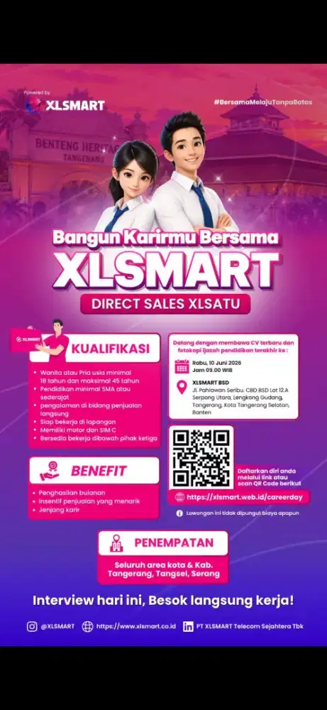 BUTUH SEGERA SALES WIFI XL LANGSUNG KERJA