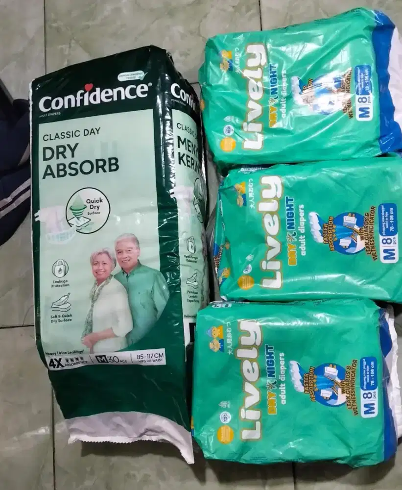 Pampers perlekat dewasa ukuran m