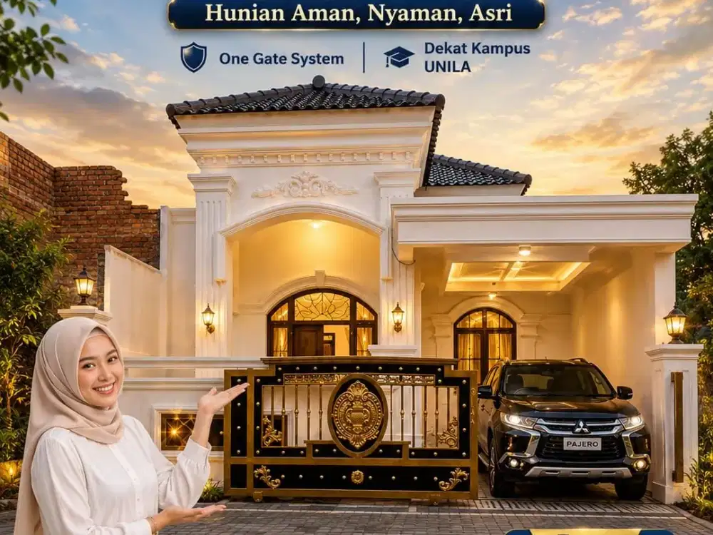 RUMAH 500 JTAN DI TENGAH KOTA BANDAR LAMPUNG 2 MENIT INDO GROSIR