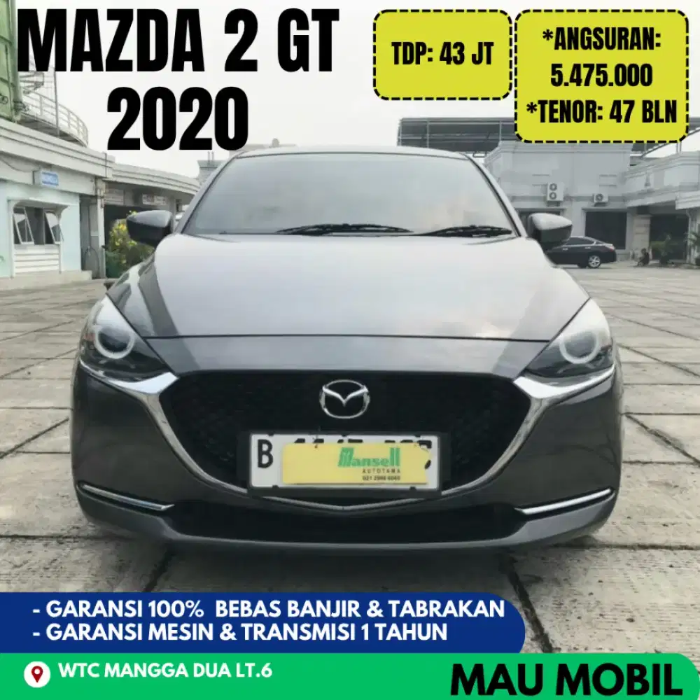 Mazda 2 GT 2021/2020 Abu Metalik, KM 60rb
