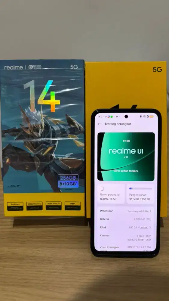 realme 14 5g 8/256gb fullset likenew
