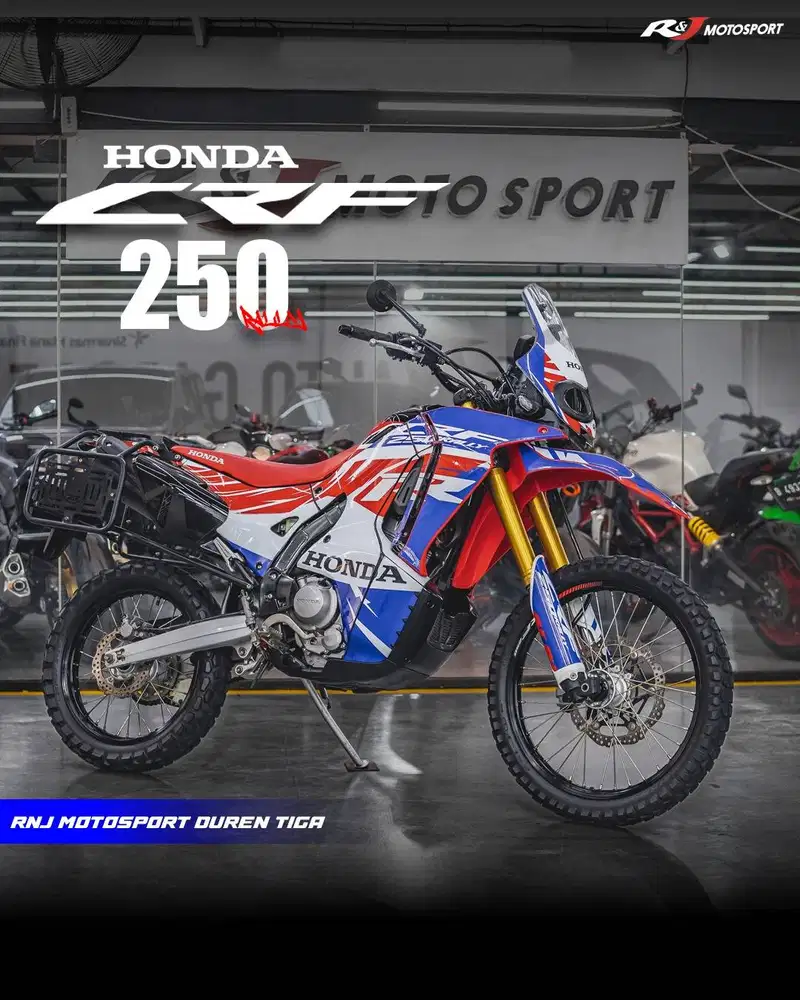 ‎Honda CRF 250cc Km 13.400an warna Hitam Merah Full Paper