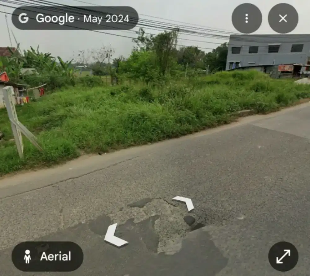 Disewakan tanah kosong pinggir jalan raya Tigaraksa Kab. Tangerang
