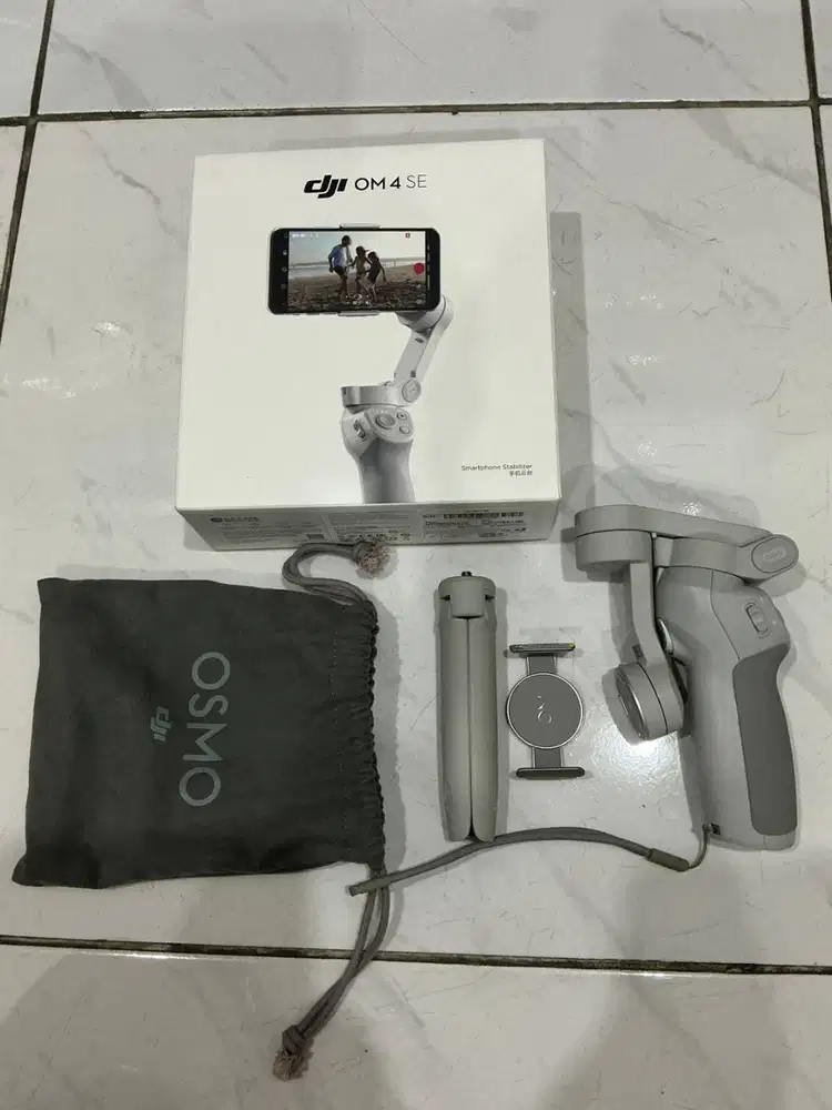 DJI OM 4 SE Gimbal Stabilizer HP Fullset Box Mulus