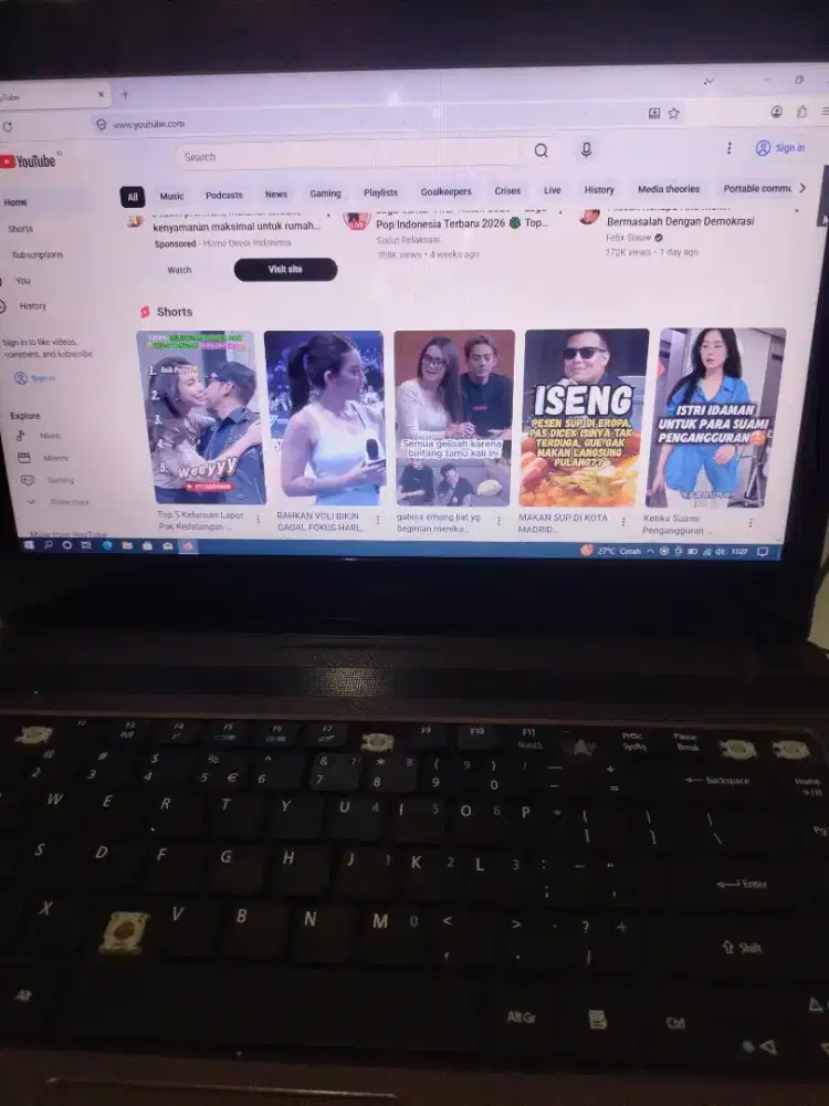Laptop acer core i3 type 4738G