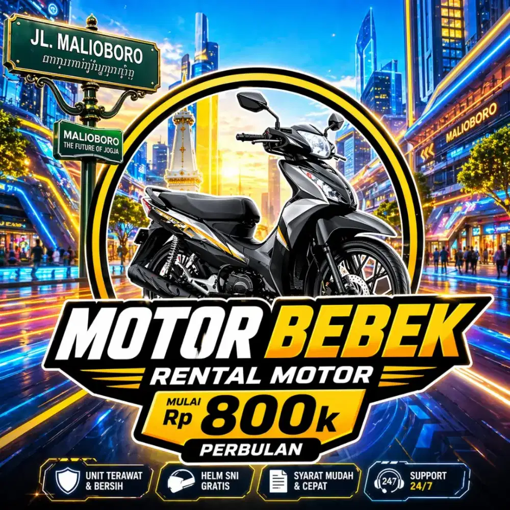 Sewa motor wisatawan, mahasiswa, ojol