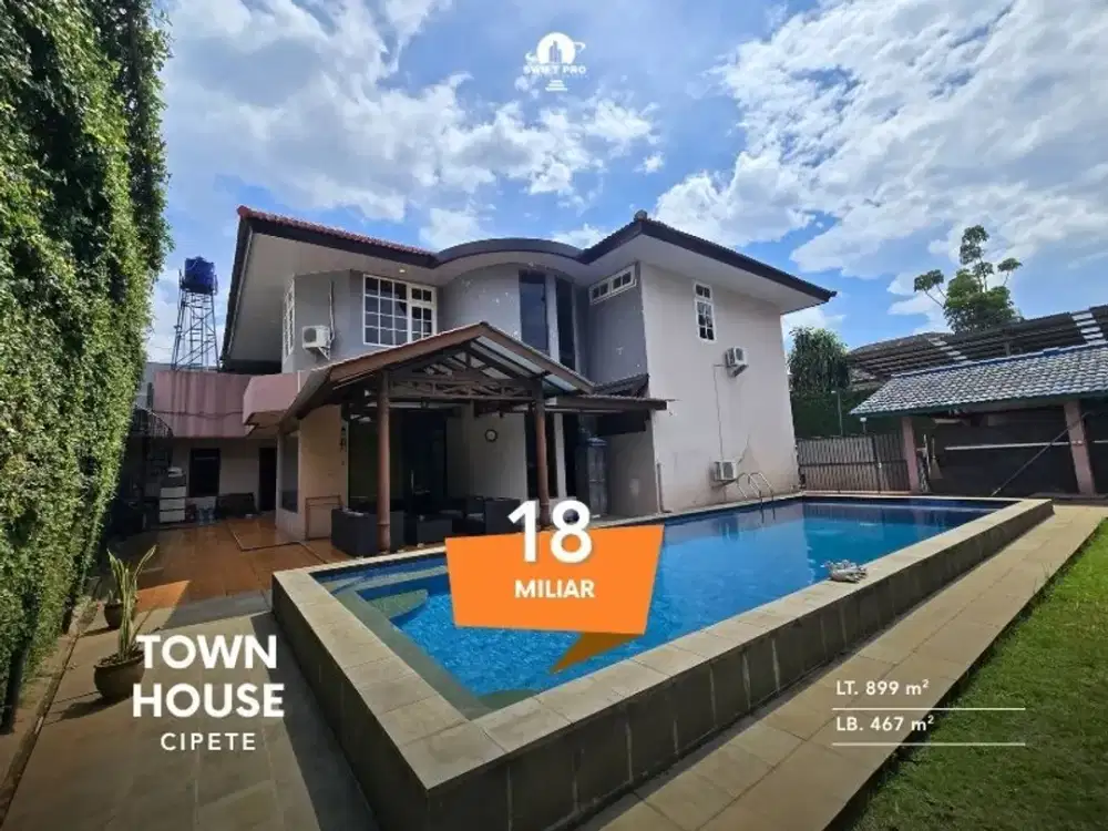 Dijual Rumah Mewah semi furnish Siap Huni lokasi strategis di area Cipete jakarta selatan dekat MRT
