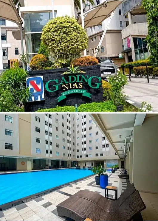 DISEWAKAN TAHUNAN 1 UNIT APARTEMEN GADING NIAS RESIDENCE