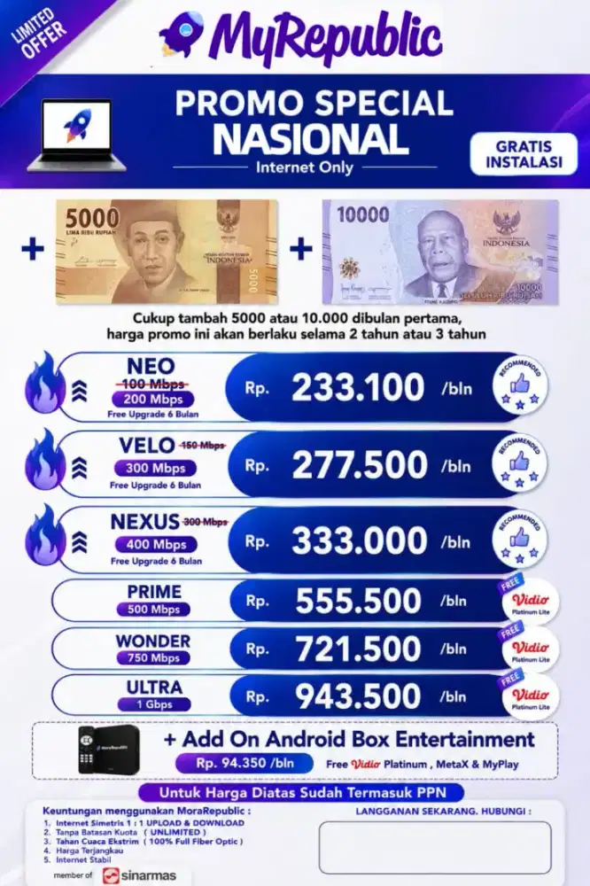 Kebayoran lama Promo internet myrepublic wifi myrepublic wifi rumah