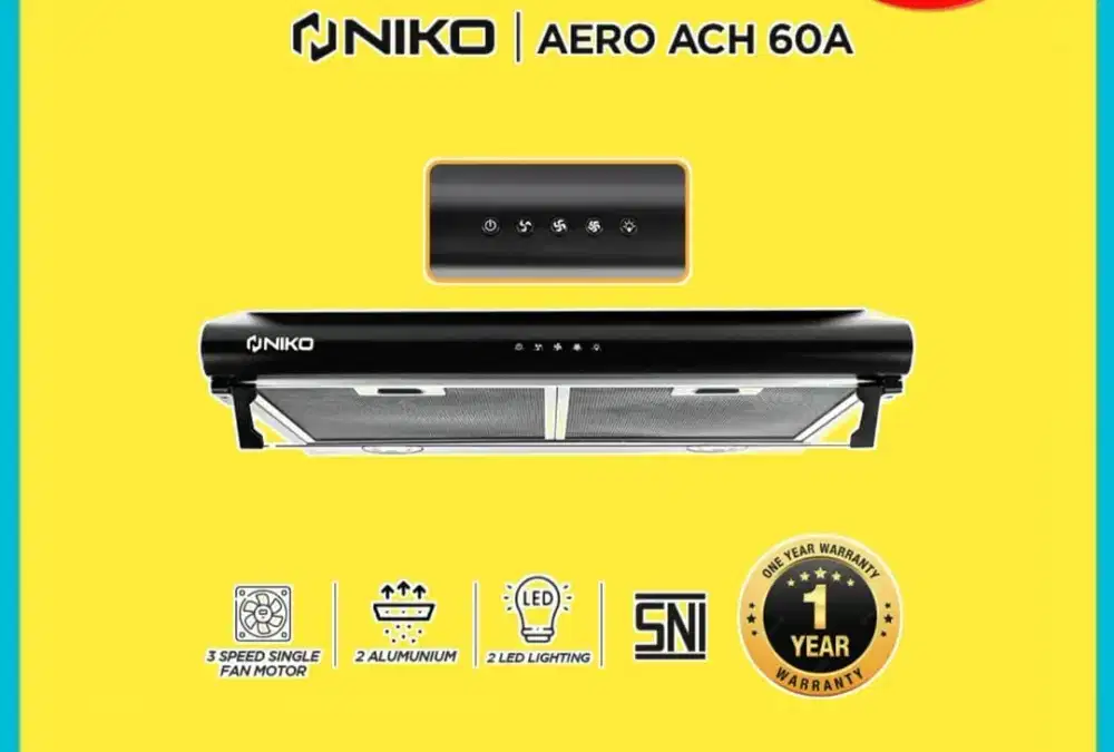PENGHISAP ASAP DAPUR MERK NIKO AERO ACH GARANSI RESMI