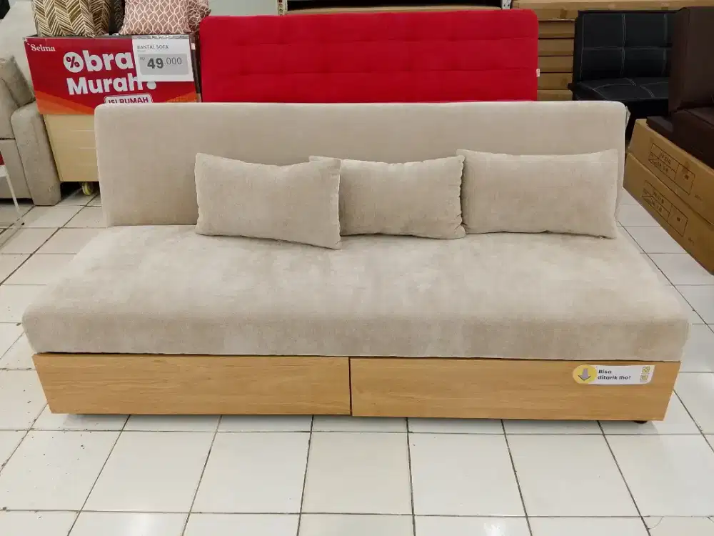 CEPAT HABIS! PROMO BESAR SOFA BED / SOFA RUANG TAMU/ SOFA BED STORAGE