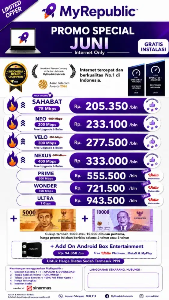 Kelapa Gading Promo internet myrepublic wifi myrepublic wifi rumah