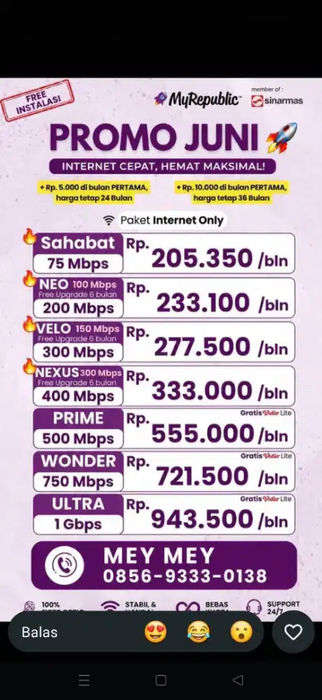 Pancoran Jakarta Promo internet myrepublic wifi myrepublic wifi rumah