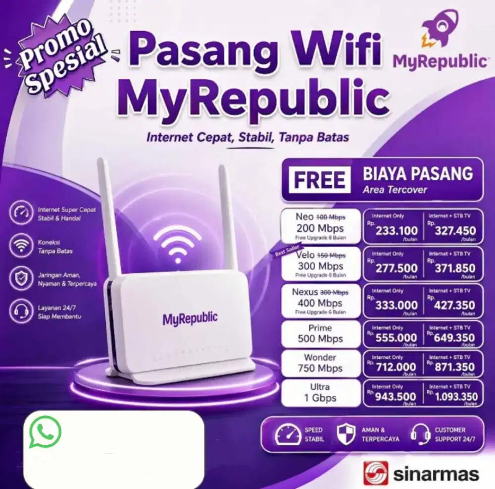 Jagakarsa Jaksel Promo pemasangan internet myrepublic wifi myrepublic
