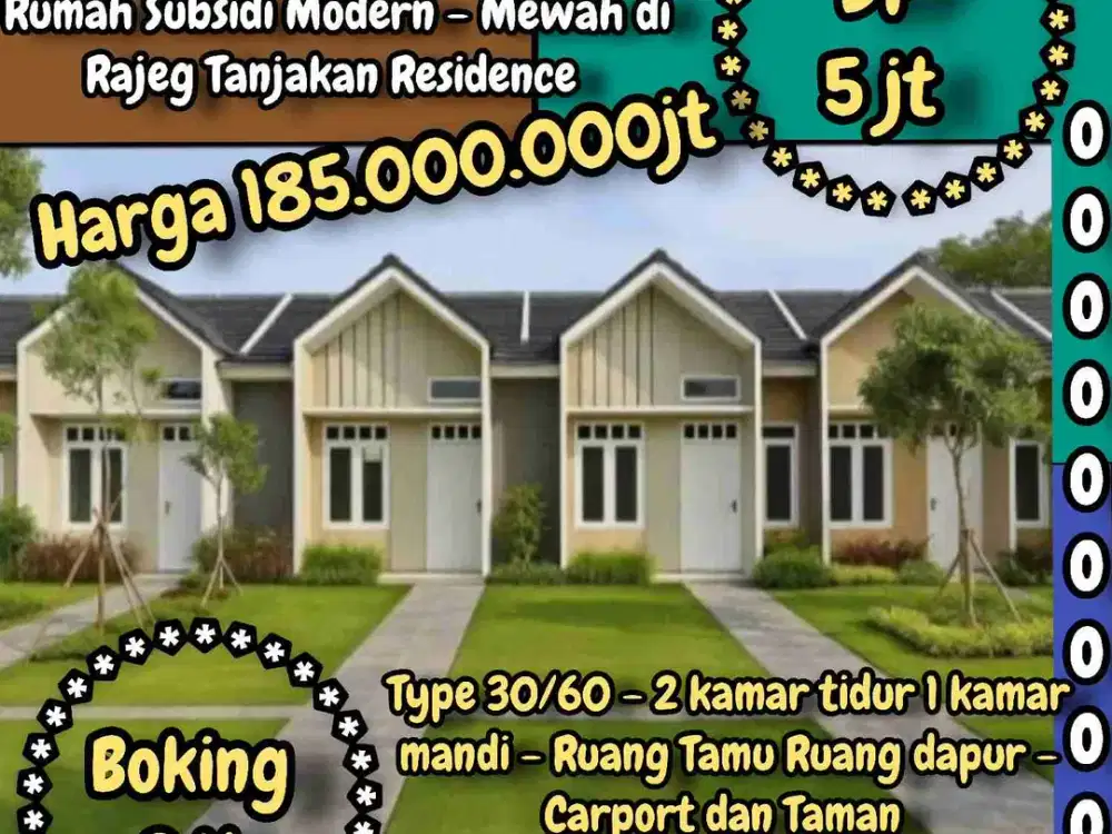 DP 5 jt, Rumah Ready Siap Huni di Perum Grand Tanjakan Residence