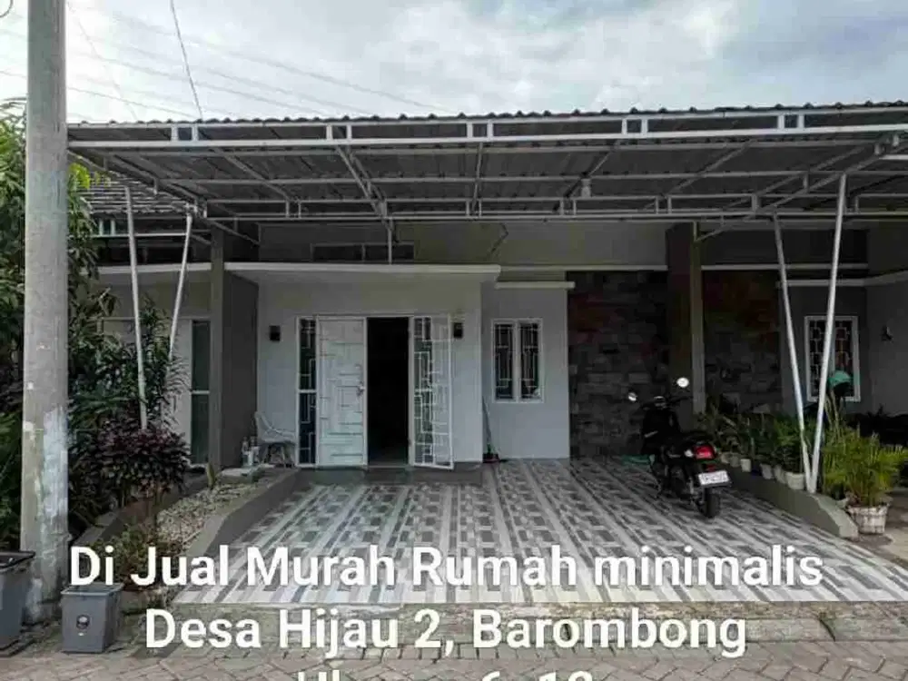 Di Jual Murah Rumah minimalis Desa Hijau 2, Barombong.