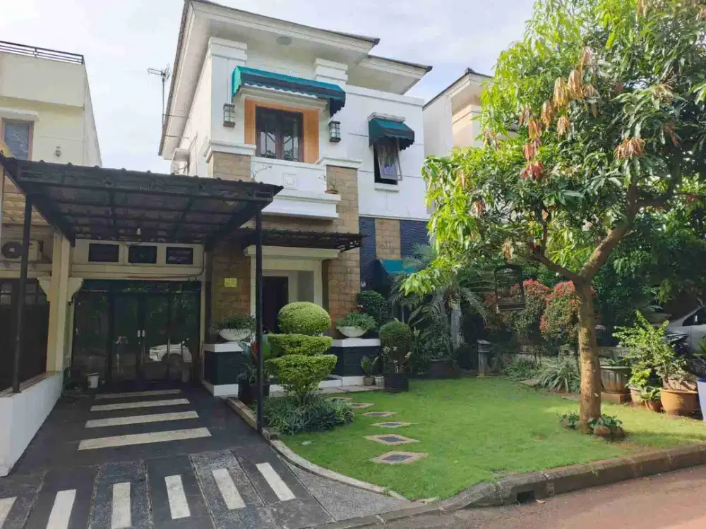 termurah di jual cepat rumah hadap taman perumahan grand wisata