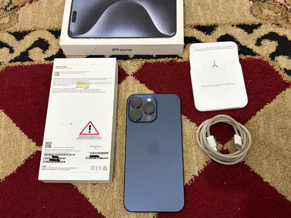 iPhone 15 Pro Max 1Tb Blue Titanium iBox Mulus No Minus 1 Terabyte