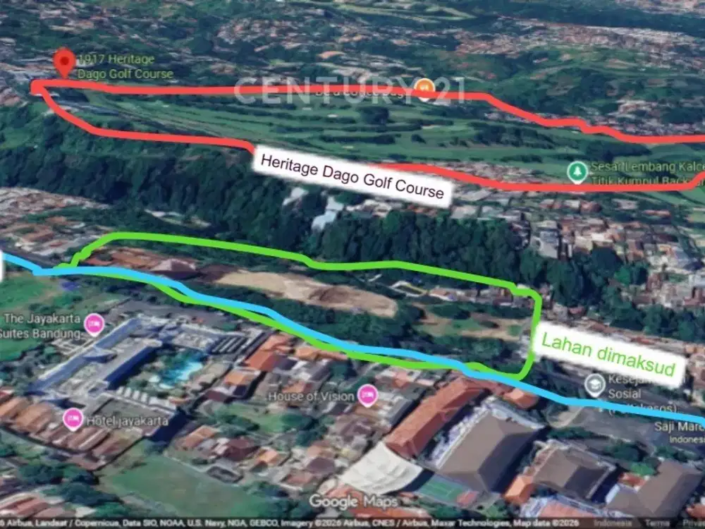 Dijual Tanah Di Jalan Ir H Juanda Dago Bandung Utara