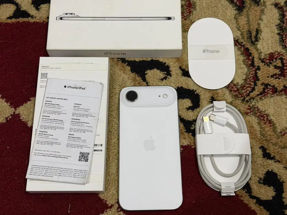 iPhone 17 Air 256Gb Cloud White Resmi iBox Garansi April 2027 Mulus