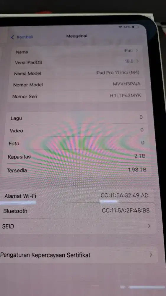 Ipad pro 11 inch 2TB M4 like new banget