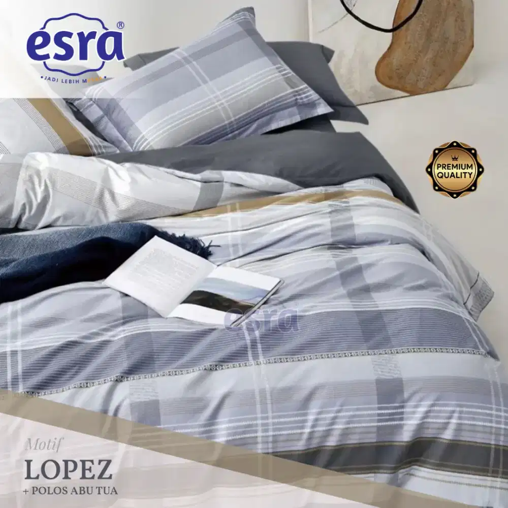 Seprai minimalis katun premium lopez beverly