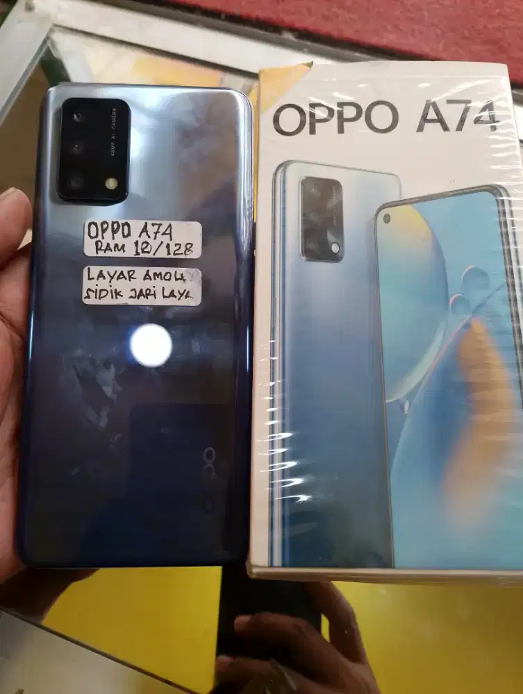 Jual hp Oppo A74 full set