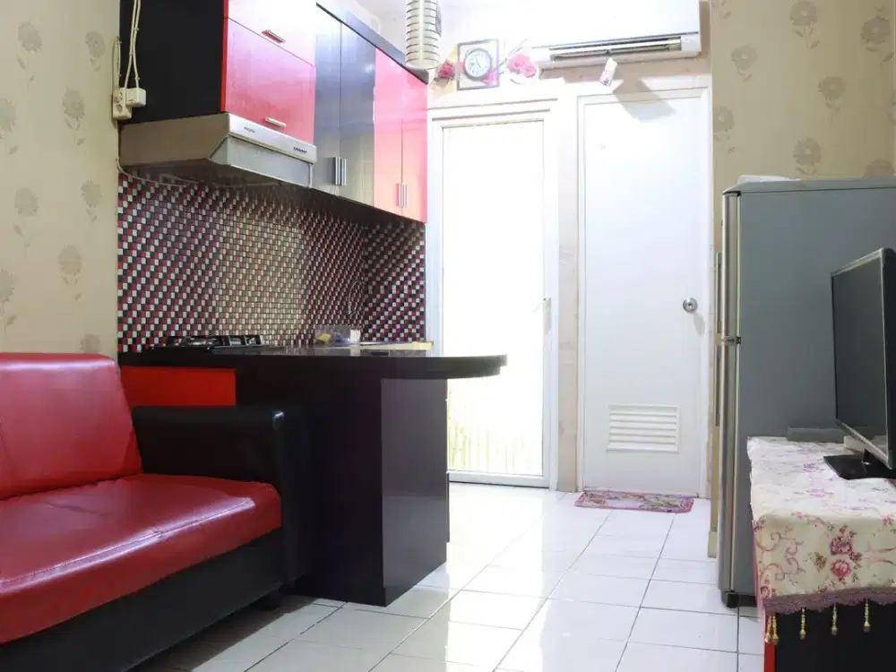 DISEWAKAN APARTEMEN GREEN PRAMUKA CITY 2 KAMAR UNFURNISHED/KOSONGAN LANTAI RENDAH